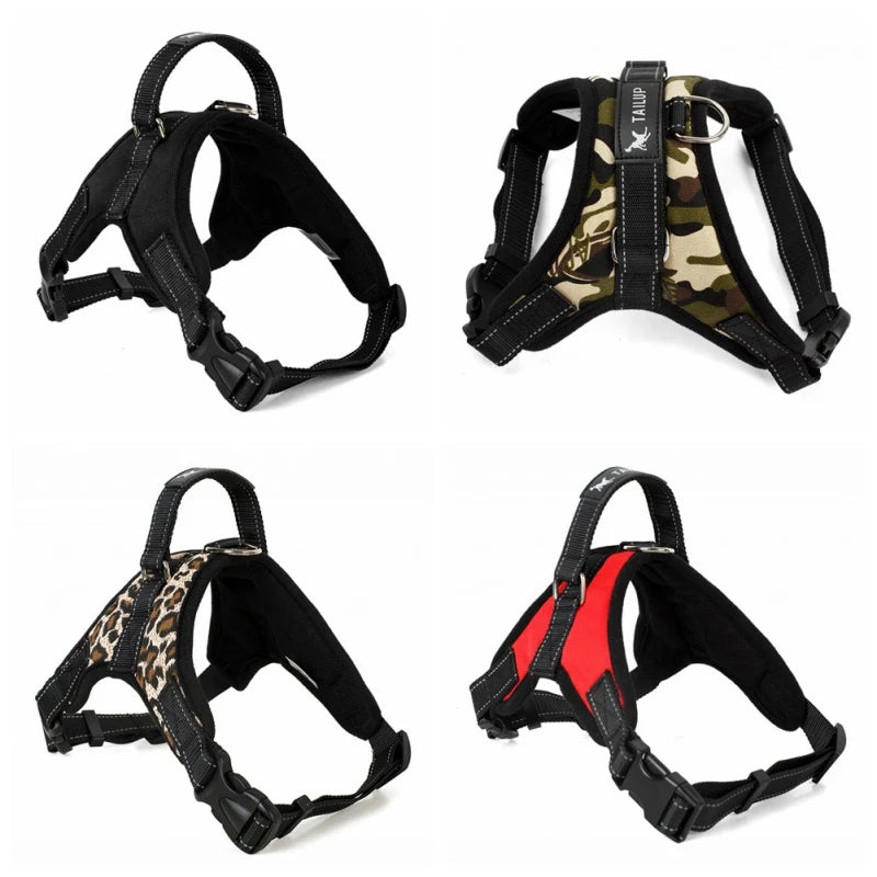 Adjustable dog harness collars